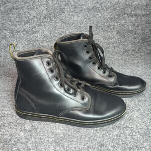 Dr. Martens Boots Womens Size 6 Black Lace Up Leather Ankle Boots Shoreditch